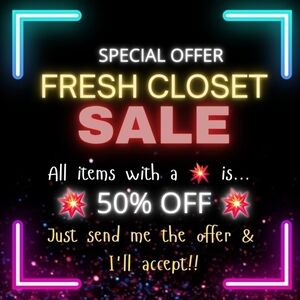 💥💥 Fresh Closet SALE - 50 % OFF 💥💥